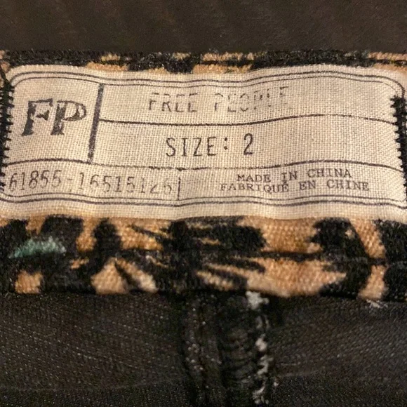 Free People Lennon Floral Velvet Skinny Pants - Picture 8 of 9